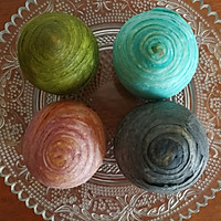 #520，美食撩动TA的心！#七彩蛋黄酥（椰子油制作）的做法图解31