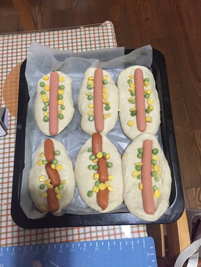 火腿肉松起司面包的做法图解3