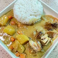 咖喱鸡排饭的做法图解2