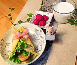 告别油腻来一套“金包翠”健康早餐吧！的做法