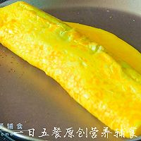 黑芝麻青菜厚蛋烧——宝宝点心系列的做法图解5