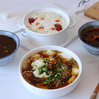 咸豆花&甜豆花、南北两种风味（附卤汁和油辣子做法）