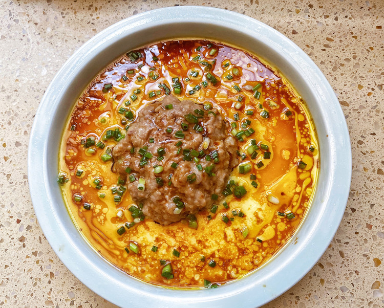 肉饼蒸蛋的做法