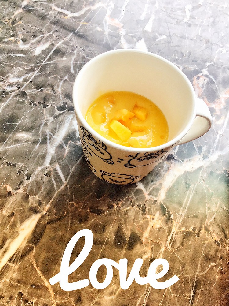 手残党福利～下午茶饮品之芒果奶昔的做法