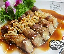 日式金针菇牛肉卷的做法