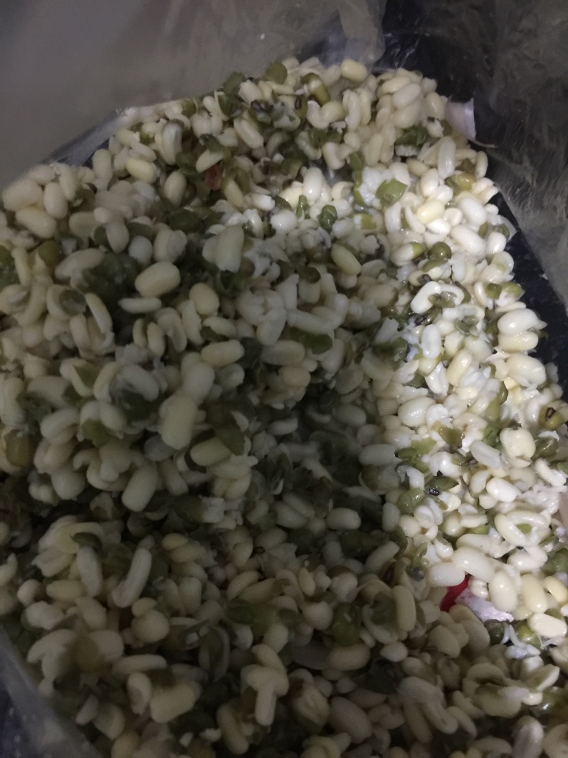 绿豆芽小炒肉的做法图解1