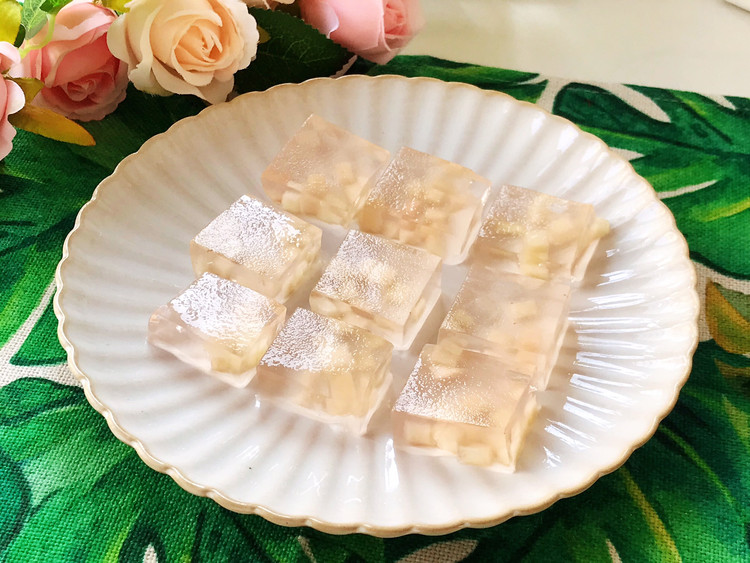 qq弹的蜜桃果冻的做法