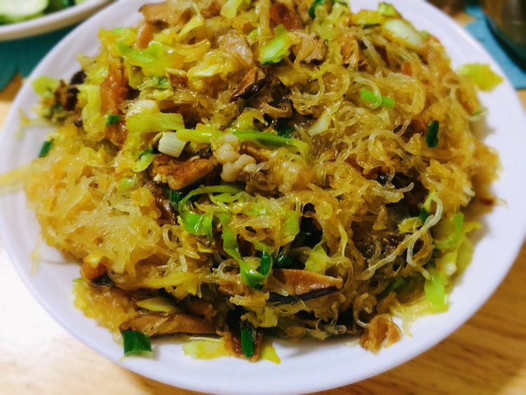 包菜炒粉丝的做法