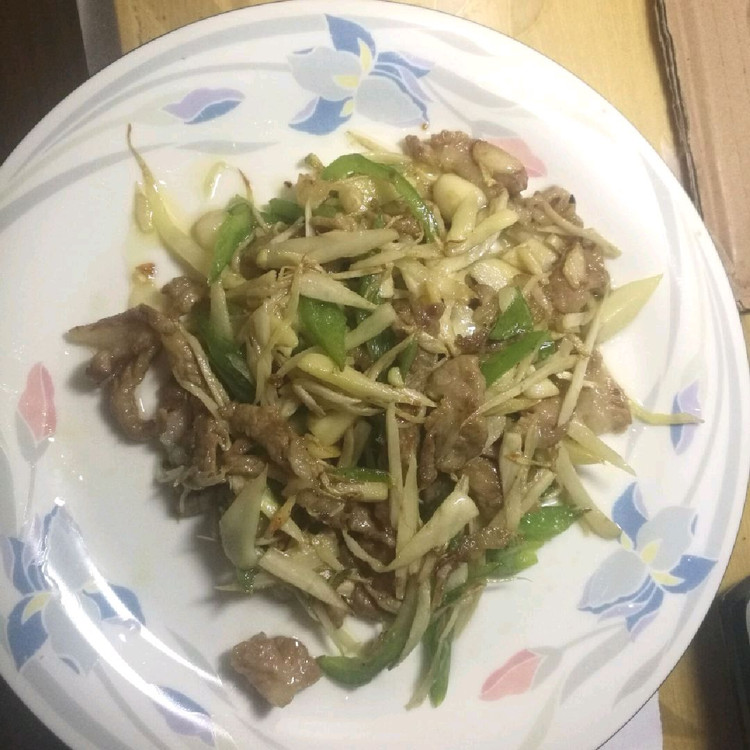 子姜肉丝的做法