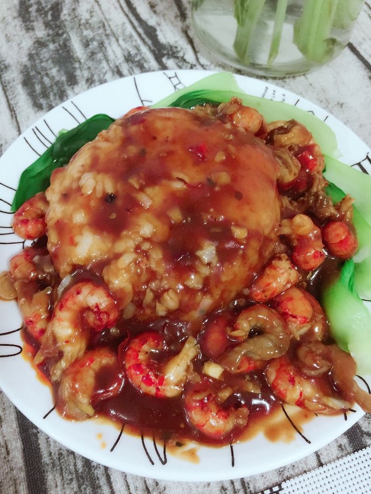 小龙虾盖饭（付扒虾方法）的做法