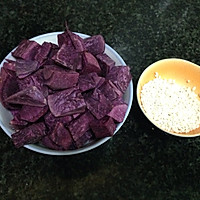 最爱那抹紫色的浪漫——紫薯糯米糊#急速早餐#的做法图解2
