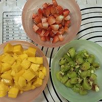 缤纷水果奶油蛋糕#我的烘焙不将就#的做法图解11