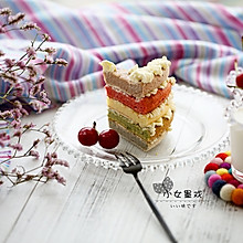 多彩假期～彩虹蛋糕