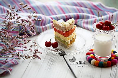 多彩假期～彩虹蛋糕