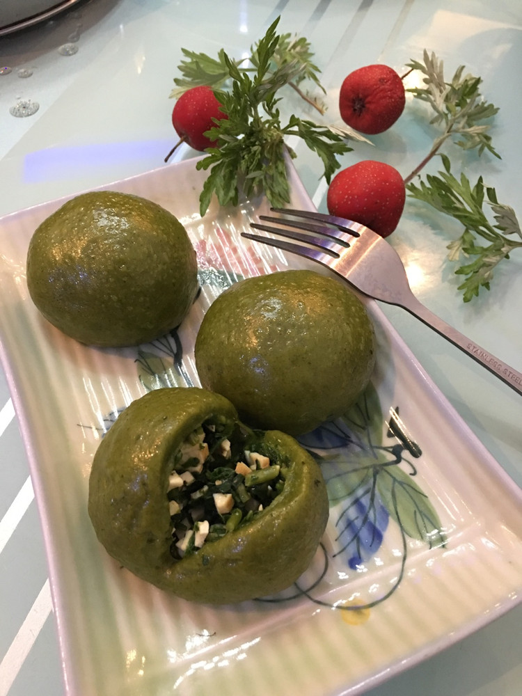 咸味青团（马兰头豆干）的做法