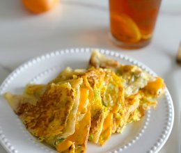 #安佳真草饲 营养护全家#16+8轻断食｜卷心菜芝士葱油饼的做法