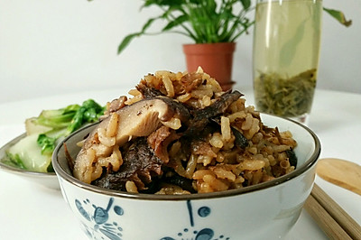 香菇豆豉鱼焖饭