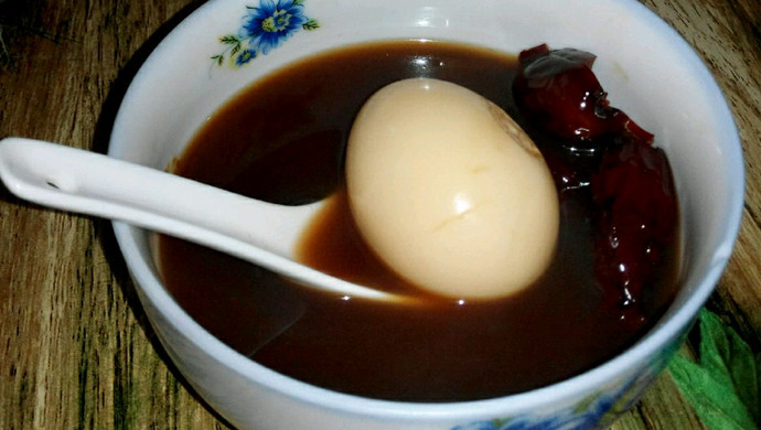 冬季阿胶鸡蛋红枣淡甜汤