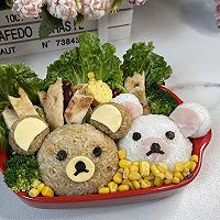 #助力高考营养餐# 营养又美味的卡通小熊便当的做法图解8