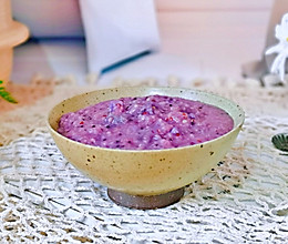 #我们约饭吧#紫薯藜麦小米粥的做法
