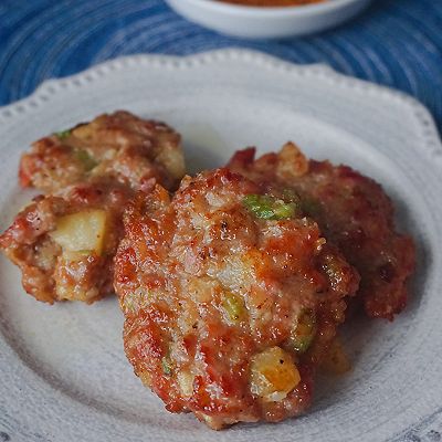 香煎土豆肉饼