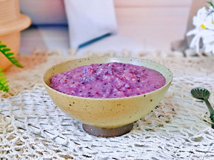 紫薯藜麦小米粥的做法