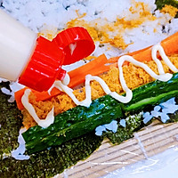 丘比沙拉肉松寿司的做法图解6