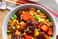 馋哭隔壁小孩的【电压力锅版快手牛肉焖饭】的做法