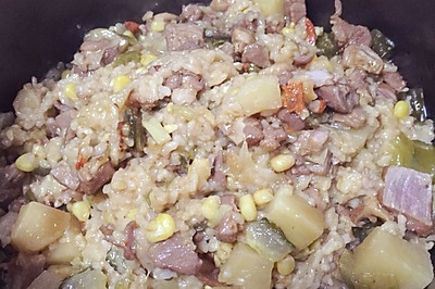 羊肉土豆焖米饭（电饭锅）