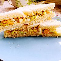 最简单最美味的三明治#丘比沙拉汁#的做法图解5