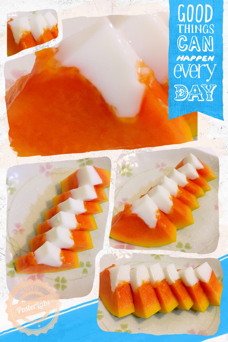 木瓜牛奶冻