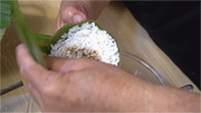 【视频】枣泥粽子～婆婆演示包传统四角粽 #一机多能一席饪选#的做法图解12