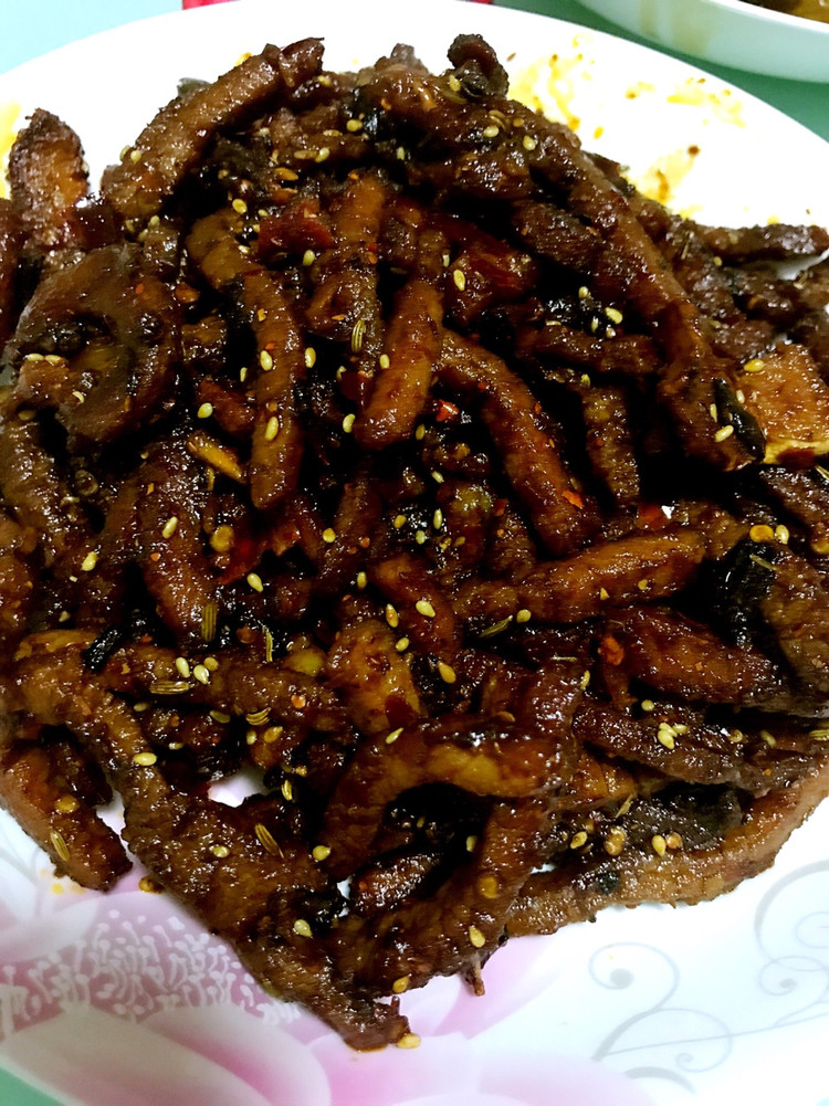 香辣牛肉条的做法