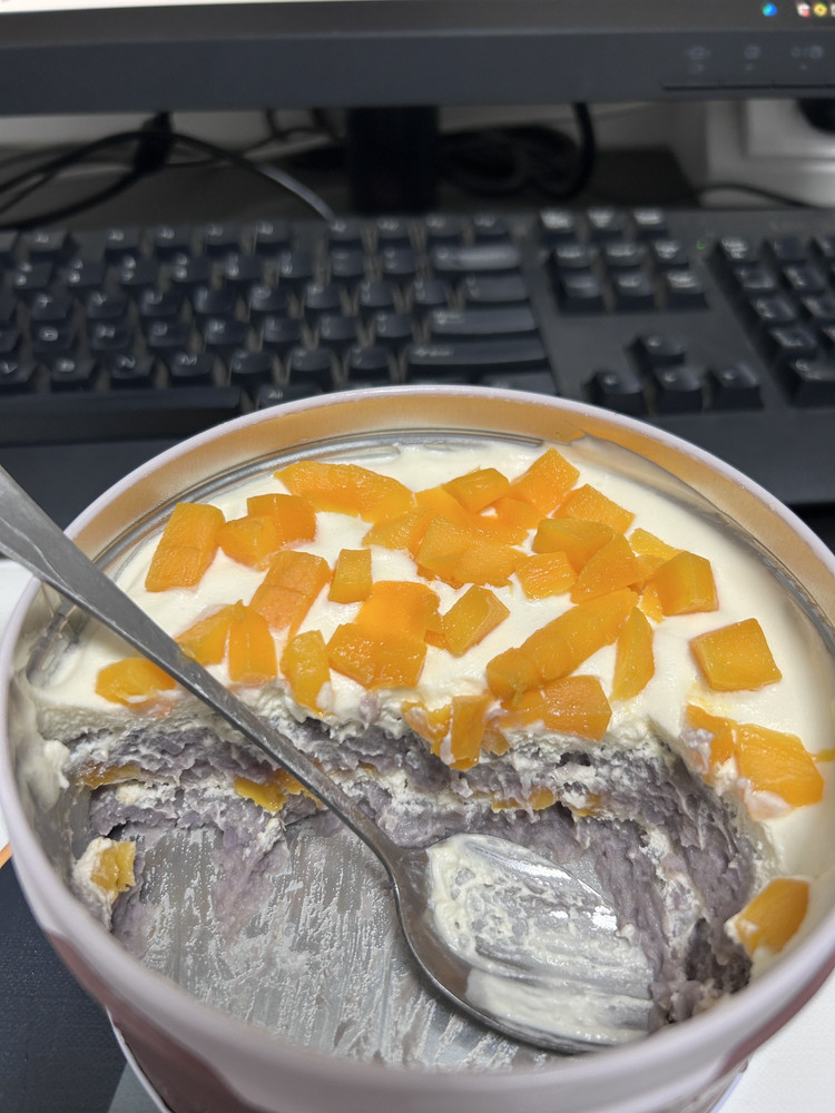 代餐芒果芋泥盒子的做法