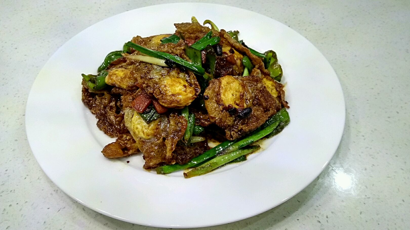 Fried eggs with lotus