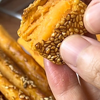 #美味开学季#外酥里糯芝麻红薯条健康零食自己做的做法图解8