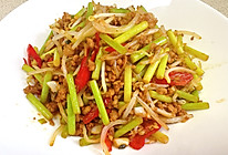 肉沫蒜苔炒绿豆芽～的做法