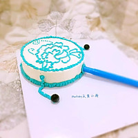 【青花瓷】手绘慕斯蛋糕#我动了你的奶酪#的做法图解18
