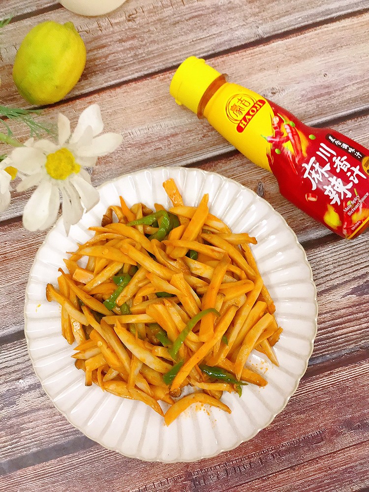 麻辣椒丝杏鲍菇的做法