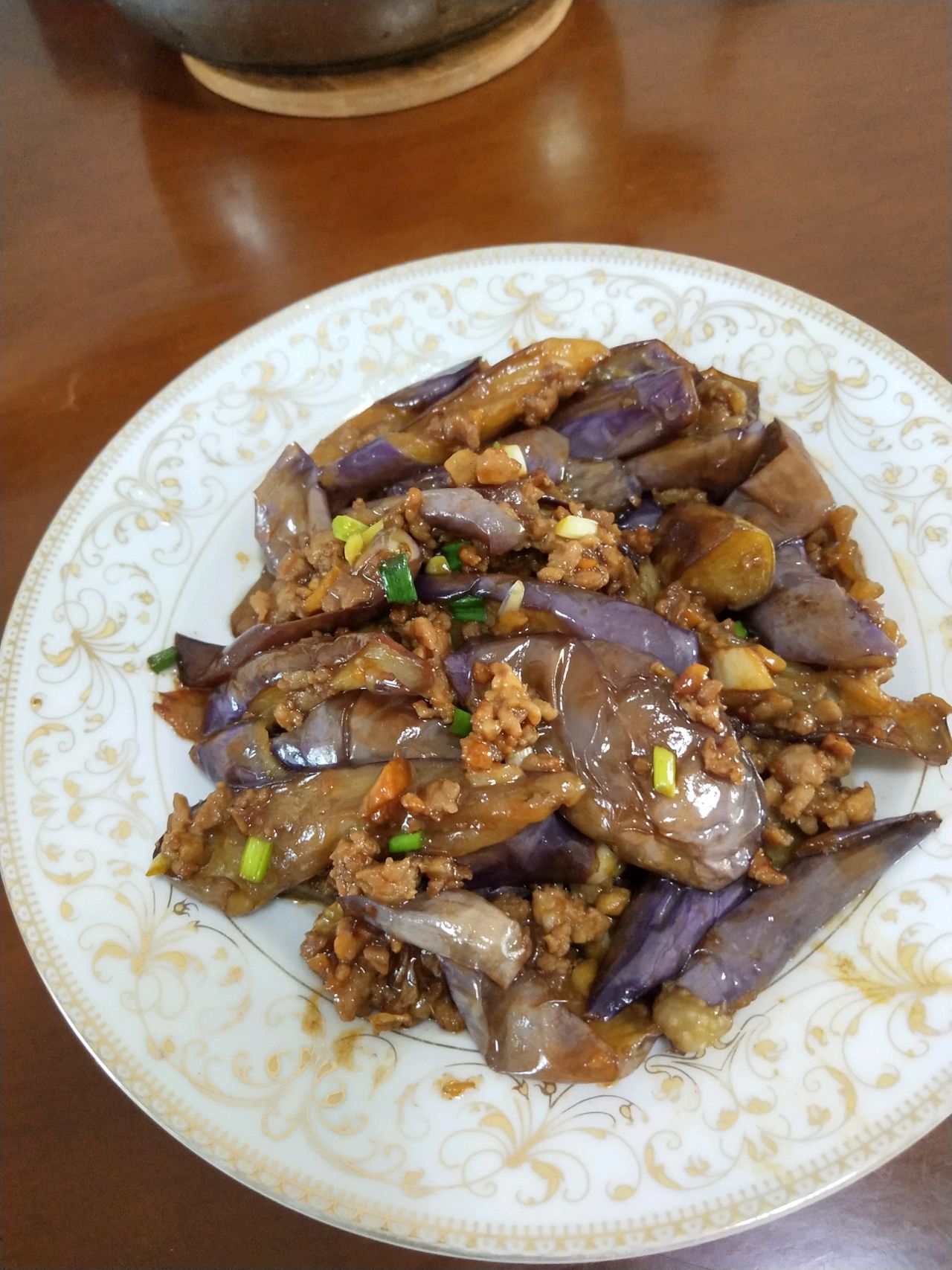Braised eggplant
