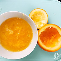 橙子蒸蛋黄的做法图解3