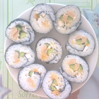 简单咸蛋寿司