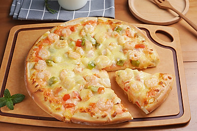 味美料足，孩子超爱吃——虾仁时蔬披萨【孔老师教做菜】