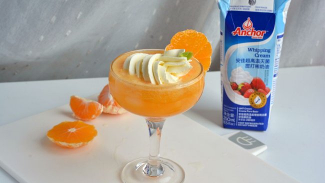 雪顶橘子冰饮的做法