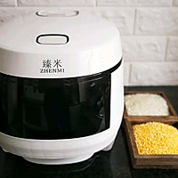 玉米渣双色饭的做法图解1