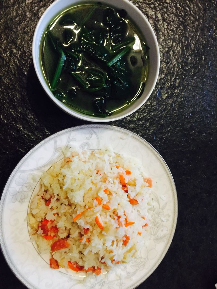 杏鲍菇炒饭的做法