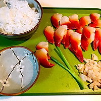 花样北极贝盖饭的做法图解1