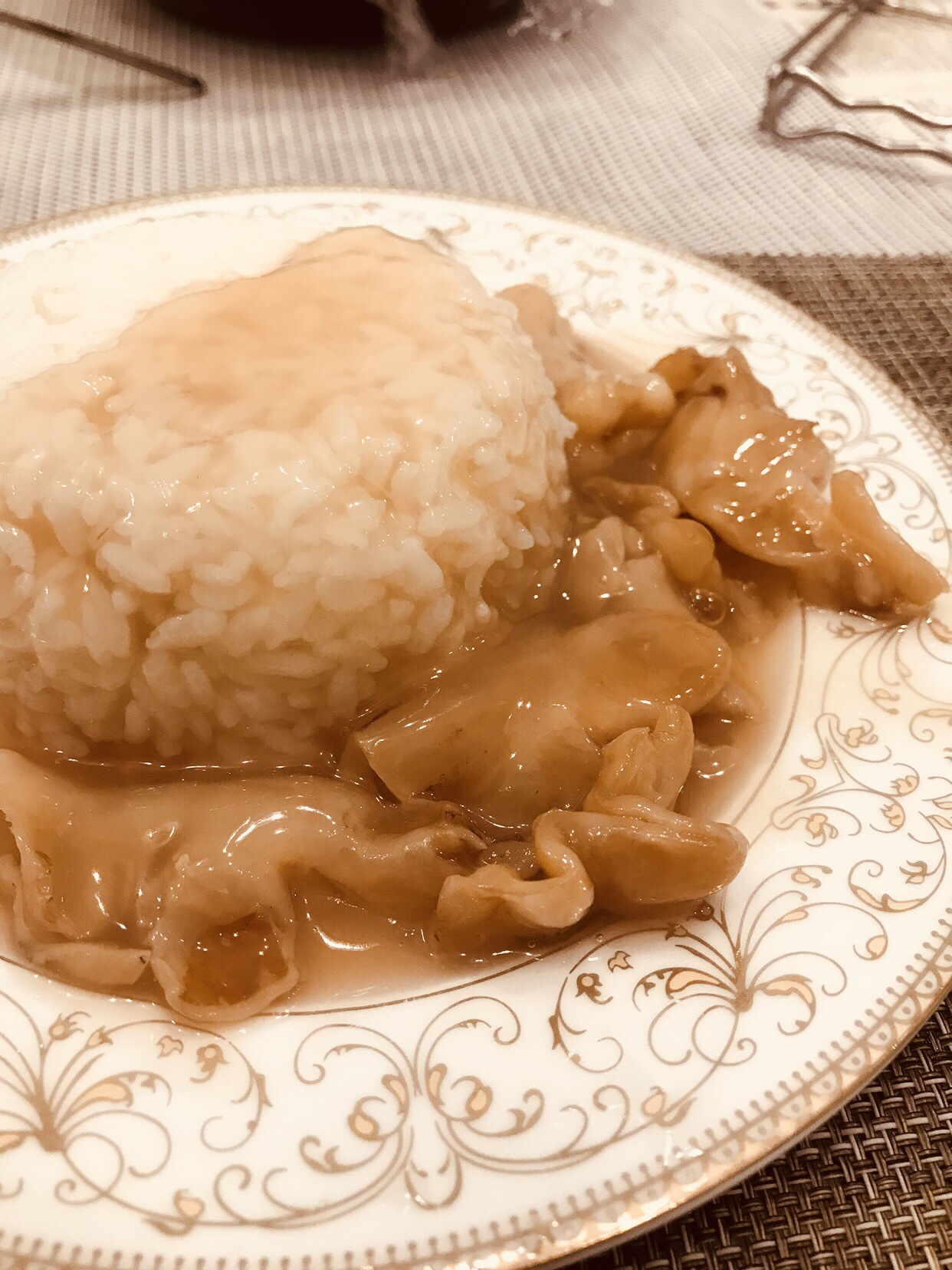 花胶鲍汁捞饭