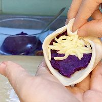 绵密香浓紫薯奶酪包的做法图解10