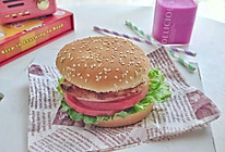 #520，美食撩动TA的心！#鸡排汉堡与奶昔 爱心营养早餐的做法